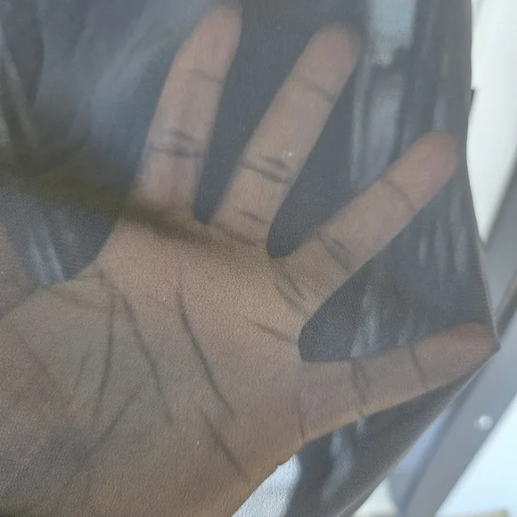 Adrianna Papell Women Black Chiffon Overlay Cocktail Dress XS Sheer NWT - Picture 9 of 13